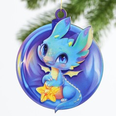 Подвеска деревянная на подложке Зимнее волшебство