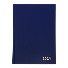 Ежедневник датированный 2024 года а5 168 листов, бумвинил, синий Calligrata
