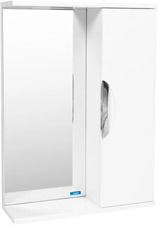 Зеркальный шкаф 60x70 см белый R Viant Барселона VBAR60-ZSH