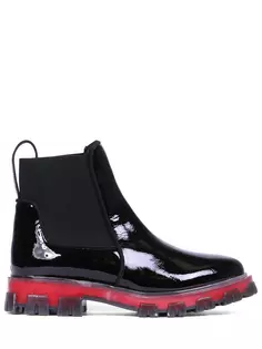 Челси лакированные кожаные на байке Stokton