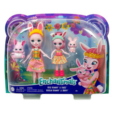 Куклы и одежда для кукол Enchantimals Набор игровой Сестрички с питомцами Бри и Беделия Кроля