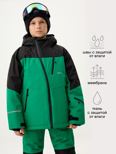 Горнолыжная куртка из технологичной мембраны с лямками для мальчиков