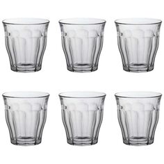 Набор стаканов французских PICARDIE прозрачные 6шт 250мл DURALEX 1027AB06D0111