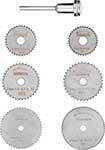 Набор отрезных дисков Deko для гравера + держатель, RT7, 7 предметов (065-0677) серебристый ДЕКО