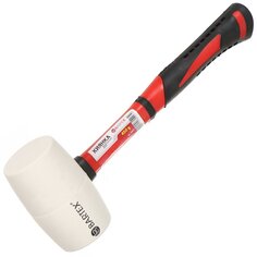 Киянка 450 г, резина, белая, рукоятка фибергласовая, Bartex