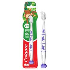 Зубная щетка детская Colgate 2-9 на присоске, для детей от 2 до 9 лет, ультрамягкая