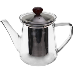 Чайник для кофе с фильтром Yf прозрачный 600 мл (1032)