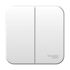 Выключатель 2-клавишный 10а 250b белый Schneider Electric