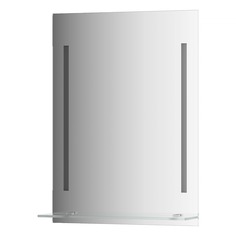 Зеркало Evoform с полочкой 55 см с 2-мя встроенными LED-светильниками 11 W 55x75 см