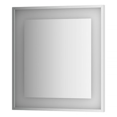 Зеркало Evoform в багетной раме со встроенным LED-светильником 20 W 70x75 см