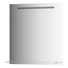 Зеркало Evoform с полочкой 70 см со встроенным LED-светильником 5 W 70x75 см