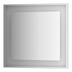 Зеркало Evoform в багетной раме со встроенным LED-светильником 22 W 80x75 см