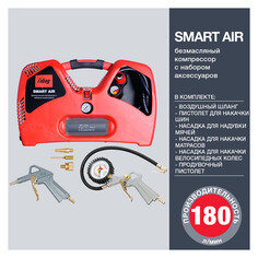 Компрессоры компрессор поршневой безмасляный FUBAG Smart Air 1100Вт 180л/мин 2л и 6 предметов