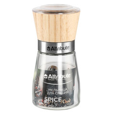 Мельницы для специй мельница для специй ATTRIBUTE Spice Wood 13,5см дерево, стекло