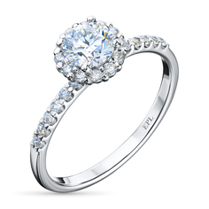 Кольцо из серебра э0612кц06165200_white ЭПЛ Даймонд