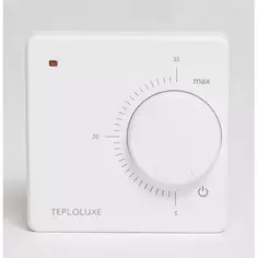 Терморегулятор для теплого пола Теплолюкс LC001 механический цвет белый