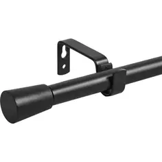 Карниз однорядный Pommel 120-210 см металл цвет черный Inspire