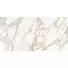 Керамогранит Arcadia Ceramica Calacatta Oro 60x120 см 1.44 м² глянцевый цвет белый