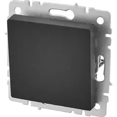 Выключатель проходной встраиваемый IEK Brite 1 клавиша цвет черный