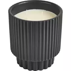Свеча ароматизированная в стакане Древесный аромат цвет черный 14 см Atmosphera