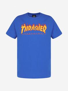 Футболка мужская Thrasher Flame Logo, Синий