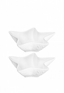 Набор тарелок Elan Gallery 130 мл Снежинки