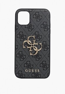 Чехол для iPhone Guess 11, PU 4G Big metal logo Grey