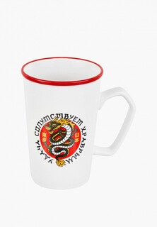 Кружка Elan Gallery Дракон - Удача сопутствует храбрым, NEW BONE CHINA ,420 мл,12,5х8,8х13 см