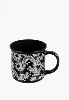 Кружка Elan Gallery 400 мл, 13х9,5х8,8 см, Ночь дракона, NEW BONE CHINA