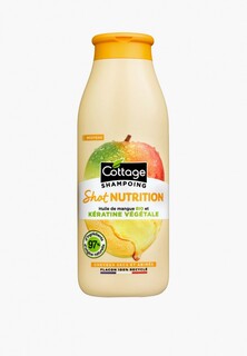 Шампунь Cottage заряд питания для сухих и поврежденных волос с органическим маслом манго и растительным кератином / Shampoo Nutrition shot - Organic Mango Oil and Plant-based keratin, 250 мл