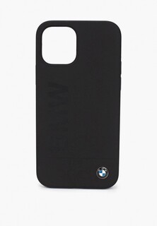 Чехол для iPhone BMW 12/12 Pro (6.1), Signature Liquid silicone Laser logo Black