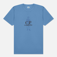 Мужская футболка C.P. Company 30/1 Jersey British Sailor, цвет синий, размер M