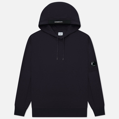 Мужская толстовка C.P. Company Diagonal Raised Fleece Lens Hoodie, цвет синий