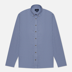 Мужская рубашка Hackett Brushed Gingham With Trim, цвет синий