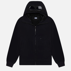 Мужская куртка ветровка C.P. Company Shell Goggle Garment Dyed, цвет чёрный