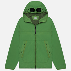 Мужская куртка ветровка C.P. Company G.D.P. Goggle Full Zip, цвет зелёный, размер 48