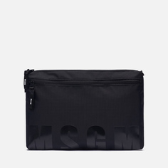 Сумка MSGM Signature Nylon Crossbody, цвет чёрный