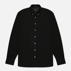 Мужская рубашка Hackett Garment Dyed Oxford Slim Fit Logo, цвет зелёный, размер M