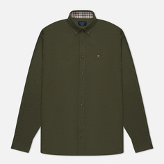 Мужская рубашка Hackett Flannel Multi Trim, цвет зелёный