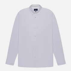Мужская рубашка Hackett White Oxford Engineered Stripe, цвет белый, размер XXL
