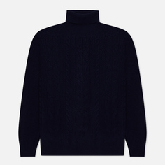 Мужской свитер Hackett Cable Roll Neck, цвет синий, размер XXL