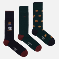 Комплект носков Hackett Harry 3-Pack, цвет комбинированный, размер 44-46 EU