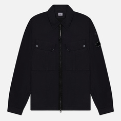 Мужская куртка ветровка C.P. Company Flatt Nylon Zipped, цвет чёрный, размер XXL