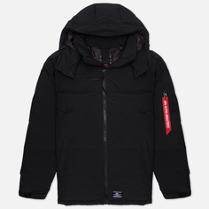 Мужской пуховик Alpha Industries Puffer Parka, цвет чёрный