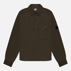 Мужская куртка ветровка C.P. Company Chrome-R Zipped, цвет оливковый, размер L