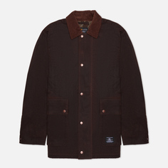 Мужская куртка ветровка Alpha Industries Waxed Cotton Car, цвет коричневый