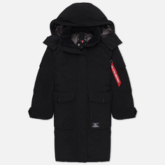 Женская куртка парка Alpha Industries Hybrid, цвет чёрный