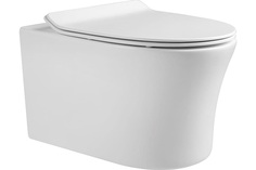 Унитаз подвесной Акватек Ника AQ2009-00 безободковый, тонкое сиденье с механизмом плавного закрывания Soft Close