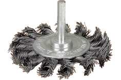 Щётка Вихрь 73/1/3/47 для дрели плоская, крученая, 75 мм