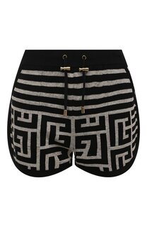 Шорты из шерсти и льна Balmain